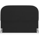 Ver imagem 7 de Cabeceira Cama Box Casal 195cm Lanna com Puff Recamier Doha W01 Suede Preto - Lyam Decor