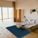 Ver imagem 4 de Tapete Passadeira Banheiro Antiderrapante Bolinha Azul