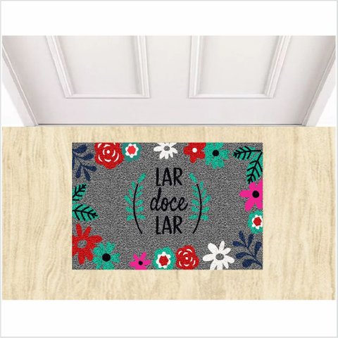 TAPETE CAPACHO LAR DOCE LAR, TAPETES DVERTIDOS E DECORATIVOS.