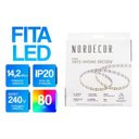 Ver imagem 6 de Fita Led 1812 Moni 12v 5m 4000k 14,2w/m 420leds/m 7172 Nordecor St3157