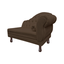 Ver imagem 4 de Recamier Sofá Esquerdo Larissa 120cm Sala Corano Marrom - Incasa Decor