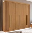 Ver imagem 1 de Guarda Roupa da Vinci 6 Pts Ripado 100% Mdf - Ddoro Móveis