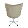 Poltrona Egg Slim Nude Brilho Base Giratória com Rodinhas - 3