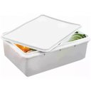Ver imagem 3 de 24 Caixas Herméticas 6,5l Restaurante Açougue Cestos Tampa Alimentos Brancos