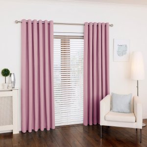 Cortina Rosa-bebê Oxford 300x280 Sala/quarto Fabritex Enxovais