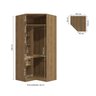 Guarda-roupa Modulado de Canto Oblico 2 Portas - 3