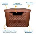 Ver imagem 4 de Caixas/cesto Organizador Rattan Café 17 Litros