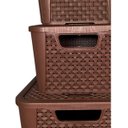 Ver imagem 5 de Caixas/cesto Organizador Rattan Café 17 Litros