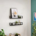 Ver imagem 3 de Nicho Prateleira de Parede em Metal para Decoração e Organização 60x10 Una Preto