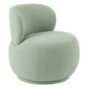 Ver imagem 1 de Poltrona Decorativa Aimê Premium Bouclé Verde Claro Sala Dekorien