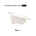 Ver imagem 7 de Caixa para Proteger e Organizar Tomadas Fios Cabos 40cm Branco