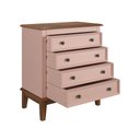 Ver imagem 3 de Cômoda 4 Gavetas - Rosa