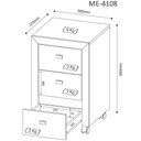 Ver imagem 3 de Kit Escritório Completo com Mesa Gaveteiro Estante e Balcão Cor:branco