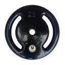 Ver imagem 1 de Anilha 25kg Emborrachada Revestida Vazada Peso Musculação Academia JFIT