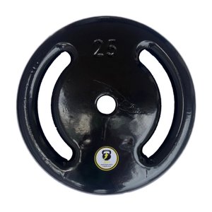 Anilha 25kg Emborrachada Revestida Vazada Peso Musculação Academia JFIT