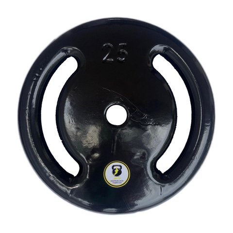 Anilha 25kg Emborrachada Revestida Vazada Peso Musculação Academia JFIT