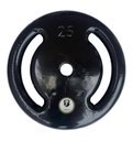 Ver imagem 1 de Anilha 25kg Emborrachada Revestida Vazada Peso Musculação Academia JFIT