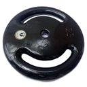 Ver imagem 4 de Anilha 25kg Emborrachada Revestida Vazada Peso Musculação Academia JFIT