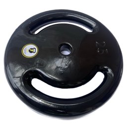 Anilha 25kg Emborrachada Revestida Vazada Peso Musculação Academia JFIT - 4
