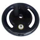 Ver imagem 3 de Anilha 25kg Emborrachada Revestida Vazada Peso Musculação Academia JFIT