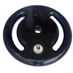 Anilha 25kg Emborrachada Revestida Vazada Peso Musculação Academia JFIT - 3