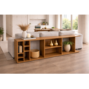 Ver imagem 1 de Aparador Mesa para Sofá com Adega Nicho Decoração