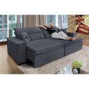 Ver imagem 7 de Sofá Londres 2.70m Retrátil e Reclinável Pillow Top - Chumbo