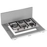 Cooktop Mueller 5 Bocas de Alumínio 77cm com Grade Dupla Mcg5bl Bivolt - 7