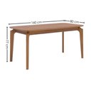 Ver imagem 3 de Mesa de Jantar 4 Lugares Tampo MDF 160x80 cm 20508 Cinamomo Natuem