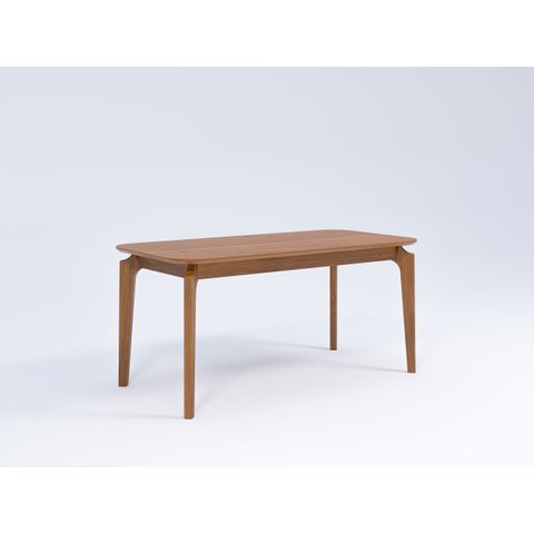 Mesa de Jantar Ficus 160x80cm com Tampo MDF Cinamomo e Madeira Tauari