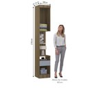 Ver imagem 3 de Mesa de Cabeceira Alta 38cm 1 Porta e 1 Gaveta Paris Luciane Móveis