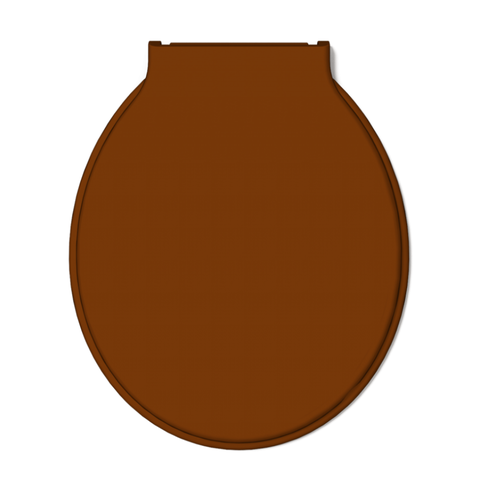 Assento Tampa para Vaso Sanitário Oval Almofadado Especial Econômico Marrom Claro Durín