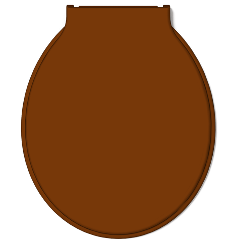 Assento Tampa para Vaso Sanitário Oval Almofadado Especial Econômico Marrom Claro Durín