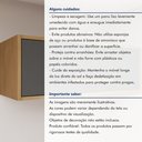 Ver imagem 7 de Armário de Cozinha Aéreo Geladeira Salvador Cinza/Cinamomo/Grafite