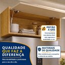 Ver imagem 6 de Armário Aéreo 1 Porta Geladeira Salvador Marrom/Cinamomo/Off White