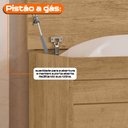 Ver imagem 3 de Baú Peseira Organizador Itália para Quarto com Tampo e Pistão a Gás 1 Gaveta Cinamomo