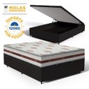 Ver imagem 3 de Cama Box Baú com Colchão de Molas Ensacadas Anjos Classic Casal 138cm
