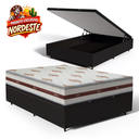 Ver imagem 2 de Cama Box Baú com Colchão de Molas Ensacadas Anjos Classic Casal 138cm