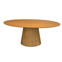 Ver imagem 1 de Mesa de Jantar Cone Oval 160x90 Cm Base Madeira Freijó Tampo Freijó Linn Design Decor