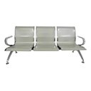 Ver imagem 2 de Cadeira Longarina Aeroporto Cromada 3 Lugares