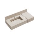 Ver imagem 3 de Bancada em Porcelanato 100cm com Cuba Esculpida Ripy