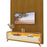 Rack com Painel para Tv até 43 Polegadas Led 2 Gavetas com Pés Madeira 140cm Requinte - 9