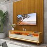 Rack com Painel para Tv até 43 Polegadas Led 2 Gavetas com Pés Madeira 140cm Requinte - 2