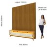 Rack com Painel para Tv até 43 Polegadas Led 2 Gavetas com Pés Madeira 140cm Requinte - 5