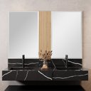 Ver imagem 6 de Bancada em Porcelanato 120cm com Cuba Esculpida Ripy Yescasa Preto/Black