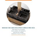 Ver imagem 2 de Bancada em Porcelanato 120cm com Cuba Esculpida Ripy