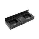 Ver imagem 2 de Bancada em Porcelanato 120cm com Cuba Esculpida Ripy Yescasa Preto/Black