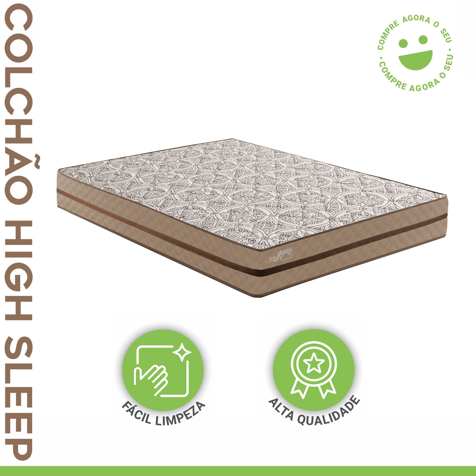 Colchão Casal Yescasa Hig Sleep 24cmx138cmx188cm  - 4