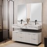 Bancada em Porcelanato 120cm com Cuba Esculpida Ripy - 1