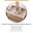 Ver imagem 2 de Bancada em Porcelanato 120cm com Cuba Esculpida Ripy